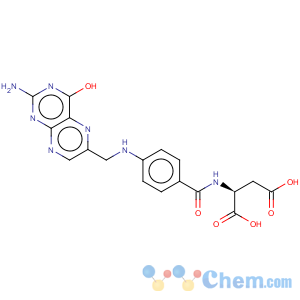 CAS No:14798-76-6 L-Aspartic acid,N-[4-[[(2-amino-1,4-dihydro-4-oxo-6-pteridinyl)methyl]amino]benzoyl]- (9CI)