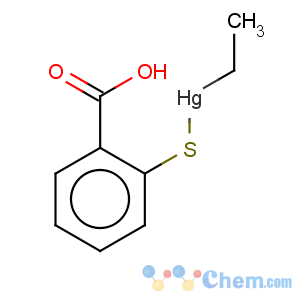 CAS No:148-61-8 Mercurate(1-),ethyl[2-(mercapto-kS)benzoato(2-)-kO]-, hydrogen (1:1)