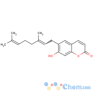 CAS No:148-83-4 6-[(2E)-3,7-dimethylocta-2,6-dienyl]-7-hydroxychromen-2-one