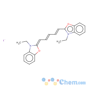CAS No:14806-50-9 Benzoxazolium,3-ethyl-2-[5-(3-ethyl-2(3H)-benzoxazolylidene)-1,3-pentadien-1-yl]-, iodide(1:1)