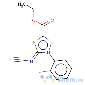 CAS No:148367-80-0 1,3,4-Thiadiazole-2-carboxylicacid, 5-(cyanoimino)-4-(2-fluorophenyl)-4,5-dihydro-, ethyl ester (9CI)