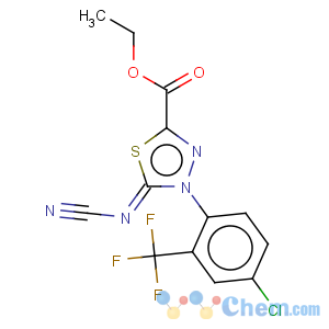 CAS No:148367-88-8 1,3,4-Thiadiazole-2-carboxylicacid, 4-[4-chloro-2-(trifluoromethyl)phenyl]-5-(cyanoimino)-4,5-dihydro-, ethylester (9CI)