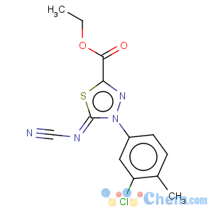 CAS No:148367-89-9 1,3,4-Thiadiazole-2-carboxylicacid, 4-(3-chloro-4-methylphenyl)-5-(cyanoimino)-4,5-dihydro-, ethyl ester(9CI)