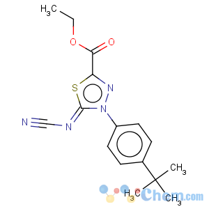 CAS No:148367-92-4 1,3,4-Thiadiazole-2-carboxylicacid, 5-(cyanoimino)-4-[4-(1,1-dimethylethyl)phenyl]-4,5-dihydro-, ethyl ester(9CI)
