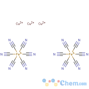 CAS No:14840-55-2 Ferrate(3-),hexakis(cyano-kC)-,copper(2+) (2:3), (OC-6-11)-