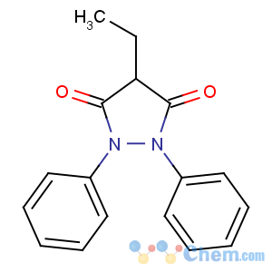 CAS No:14845-06-8 3,5-Pyrazolidinedione,4-ethyl-1,2-diphenyl-