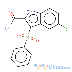 CAS No:148472-83-7 1H-Indole-2-carboxamide,5-chloro-3-(phenylsulfonyl)-
