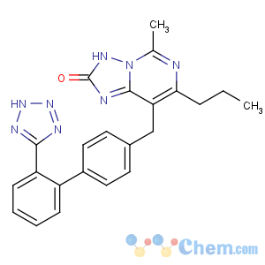 CAS No:148504-51-2 5-methyl-7-propyl-8-[[4-[2-(2H-tetrazol-5-yl)phenyl]phenyl]methyl]-3H-<br />[1,2,4]triazolo[1,5-c]pyrimidin-2-one