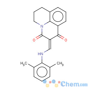 CAS No:148586-96-3 2-[(2,6-Dimethyl-phenylamino)-methylene]-6,7-dihydro-5H-pyrido[3,2,1-ij]quinoline-1,3-dione