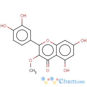 CAS No:1486-70-0 4H-1-Benzopyran-4-one,2-(3,4-dihydroxyphenyl)-5,7-dihydroxy-3-methoxy-
