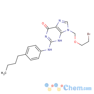 CAS No:148719-91-9 9-(2-bromoethoxymethyl)-2-(4-butylanilino)-3H-purin-6-one