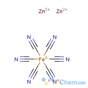 CAS No:14883-46-6 Ferrate(4-), hexakis(cyano-C)-, zinc (1:2)