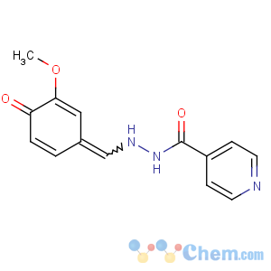 CAS No:149-17-7 N'-[(E)-(3-methoxy-4-oxocyclohexa-2,<br />5-dien-1-ylidene)methyl]pyridine-4-carbohydrazide