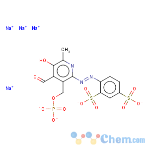 CAS No:149017-66-3 1,3-Benzenedisulfonicacid,4-[2-[4-formyl-5-hydroxy-6-methyl-3-[(phosphonooxy)methyl]-2-pyridinyl]diazenyl]-