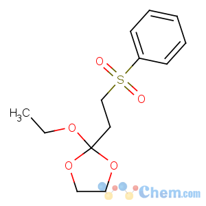 CAS No:149099-23-0 2-[2-(benzenesulfonyl)ethyl]-2-ethoxy-1,3-dioxolane