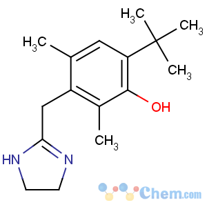 CAS No:1491-59-4 6-tert-butyl-3-(4,5-dihydro-1H-imidazol-2-ylmethyl)-2,4-dimethylphenol