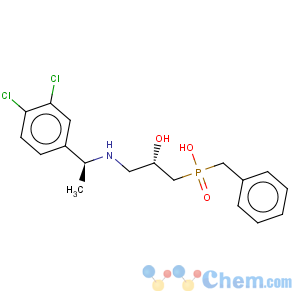 CAS No:149184-22-5 Phosphinic acid,P-[(2S)-3-[[(1S)-1-(3,4-dichlorophenyl)ethyl]amino]-2-hydroxypropyl]-P-(phenylmethyl)-,hydrochloride (1:1)