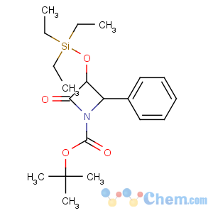 CAS No:149198-47-0 tert-butyl<br />(3R,4S)-2-oxo-4-phenyl-3-triethylsilyloxyazetidine-1-carboxylate