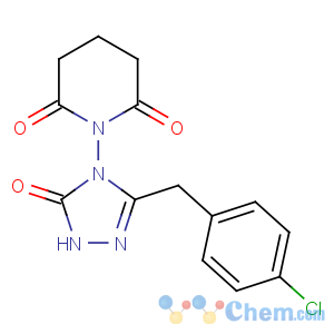 CAS No:149213-65-0 1-[3-[(4-chlorophenyl)methyl]-5-oxo-1H-1,2,4-triazol-4-yl]piperidine-2,<br />6-dione