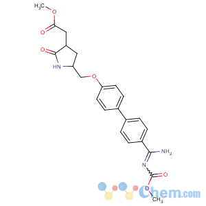 CAS No:149503-79-7 methyl<br />2-[(3S,<br />5S)-5-[[4-[4-[(Z)-N'-methoxycarbonylcarbamimidoyl]phenyl]phenoxy]methyl]<br />-2-oxopyrrolidin-3-yl]acetate