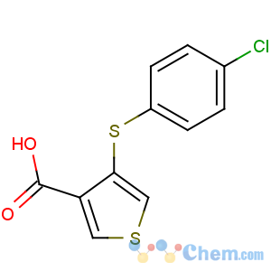 CAS No:149609-86-9 4-(4-chlorophenyl)sulfanylthiophene-3-carboxylic acid