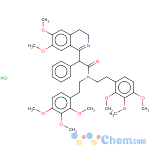 CAS No:149759-26-2 1-Isoquinolineacetamide,3,4-dihydro-6,7-dimethoxy-a-phenyl-N,N-bis[2-(2,3,4-trimethoxyphenyl)ethyl]-