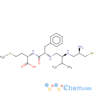 CAS No:149759-96-6 N-[(2S)-((2R)-2-Amino-3-mercaptopropylamino)-3-methylbutyl]-L-phenylalanyl-L-methionine