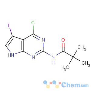 CAS No:149765-16-2 N-(4-chloro-5-iodo-7H-pyrrolo[2,3-d]pyrimidin-2-yl)-2,<br />2-dimethylpropanamide