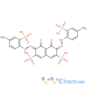 CAS No:14979-11-4 2,7-Naphthalenedisulfonicacid, 4,5-dihydroxy-3,6-bis[2-(4-methyl-2-sulfophenyl)diazenyl]-