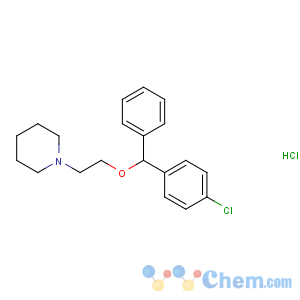 CAS No:14984-68-0 1-[2-[(4-chlorophenyl)-phenylmethoxy]ethyl]piperidine