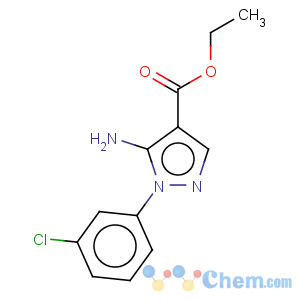 CAS No:15001-08-8 1H-Pyrazole-4-carboxylicacid, 5-amino-1-(3-chlorophenyl)-, ethyl ester