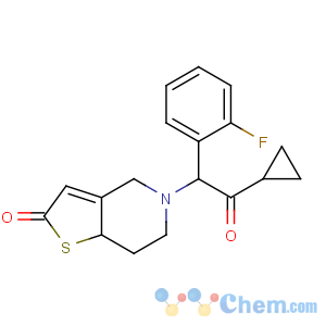 CAS No:150322-38-6 5-[2-cyclopropyl-1-(2-fluorophenyl)-2-oxoethyl]-4,6,7,<br />7a-tetrahydrothieno[3,2-c]pyridin-2-one