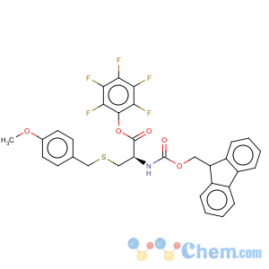 CAS No:150372-68-2 L-Cysteine,N-[(9H-fluoren-9-ylmethoxy)carbonyl]-S-[(4-methoxyphenyl)methyl]-,pentafluorophenyl ester (9CI)