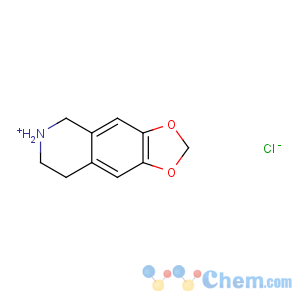 CAS No:15052-05-8 1,3-Dioxolo[4,5-g]isoquinoline,5,6,7,8-tetrahydro-, hydrochloride (1:1)