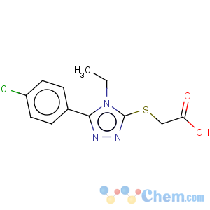 CAS No:150536-01-9 Acetic acid,2-[[5-(4-chlorophenyl)-4-ethyl-4H-1,2,4-triazol-3-yl]thio]-