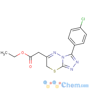CAS No:150536-08-6 7H-1,2,4-Triazolo[3,4-b][1,3,4]thiadiazine-6-aceticacid, 3-(4-chlorophenyl)-, ethyl ester