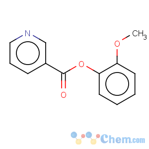 CAS No:15057-98-4 3-Pyridinecarboxylicacid, 2-methoxyphenyl ester