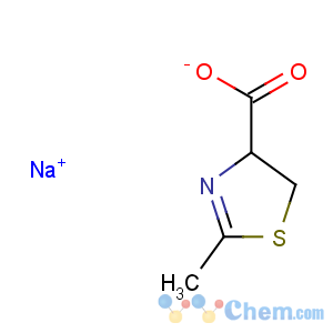 CAS No:15058-19-2 4-Thiazolecarboxylicacid, 4,5-dihydro-2-methyl-, sodium salt (1:1)