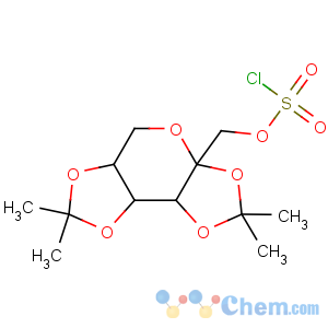 CAS No:150609-95-3 (3aS,5aR,8aR,8bS)-3a-(chlorosulfonyloxymethyl)-2,2,7,7-tetramethyl-5,5a,<br />8a,8b-tetrahydrodi[1,3]dioxolo[4,5-a:5',3'-d]pyran