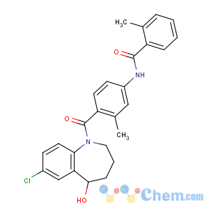 CAS No:150683-30-0 N-[4-(7-chloro-5-hydroxy-2,3,4,<br />5-tetrahydro-1-benzazepine-1-carbonyl)-3-methylphenyl]-2-methylbenzamide