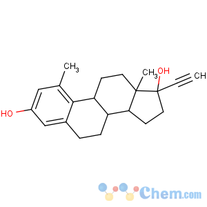 CAS No:15071-66-6 19-Nor-17a-pregna-1,3,5(10)-trien-20-yne-3,17-diol,1-methyl- (8CI)