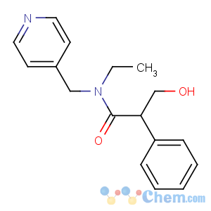 CAS No:1508-75-4 N-ethyl-3-hydroxy-2-phenyl-N-(pyridin-4-ylmethyl)propanamide