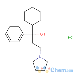 CAS No:1508-76-5 1-cyclohexyl-1-phenyl-3-pyrrolidin-1-ylpropan-1-ol