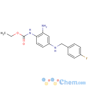 CAS No:150812-12-7 ethyl N-[2-amino-4-[(4-fluorophenyl)methylamino]phenyl]carbamate