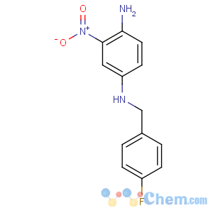 CAS No:150812-21-8 4-N-[(4-fluorophenyl)methyl]-2-nitrobenzene-1,4-diamine