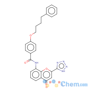 CAS No:150821-03-7 Benzamide,N-[4-oxo-2-(2H-tetrazol-5-yl)-4H-1-benzopyran-8-yl]-4-(4-phenylbutoxy)-,hydrate (2:1)
