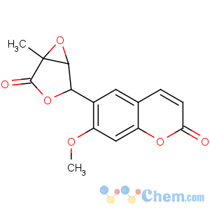 CAS No:15085-71-9 7-methoxy-6-[(1S,4S,5S)-1-methyl-2-oxo-3,<br />6-dioxabicyclo[3.1.0]hexan-4-yl]chromen-2-one