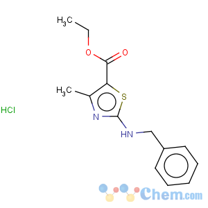 CAS No:15087-95-3 5-Thiazolecarboxylicacid, 4-methyl-2-[(phenylmethyl)amino]-, ethyl ester