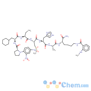 CAS No:150956-93-7 L-Lysinamide,1-(2,4-dinitrophenyl)-L-prolyl-3-cyclohexyl-L-alanyl-L-2-aminobutanoyl-S-methyl-L-cysteinyl-L-histidyl-L-alanyl-N6-[2-(methylamino)benzoyl]-(9CI)