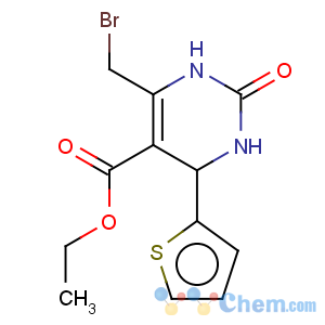 CAS No:15139-62-5 5-Pyrimidinecarboxylicacid, 6-(bromomethyl)-1,2,3,4-tetrahydro-2-oxo-4-(2-thienyl)-, ethyl ester